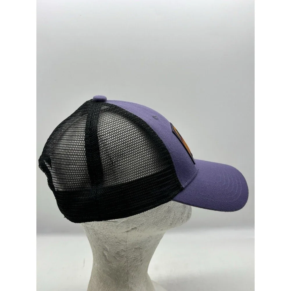 Mountain Hardwear Trucker Hat Purple Black Patch Snapback Cap NetPlus